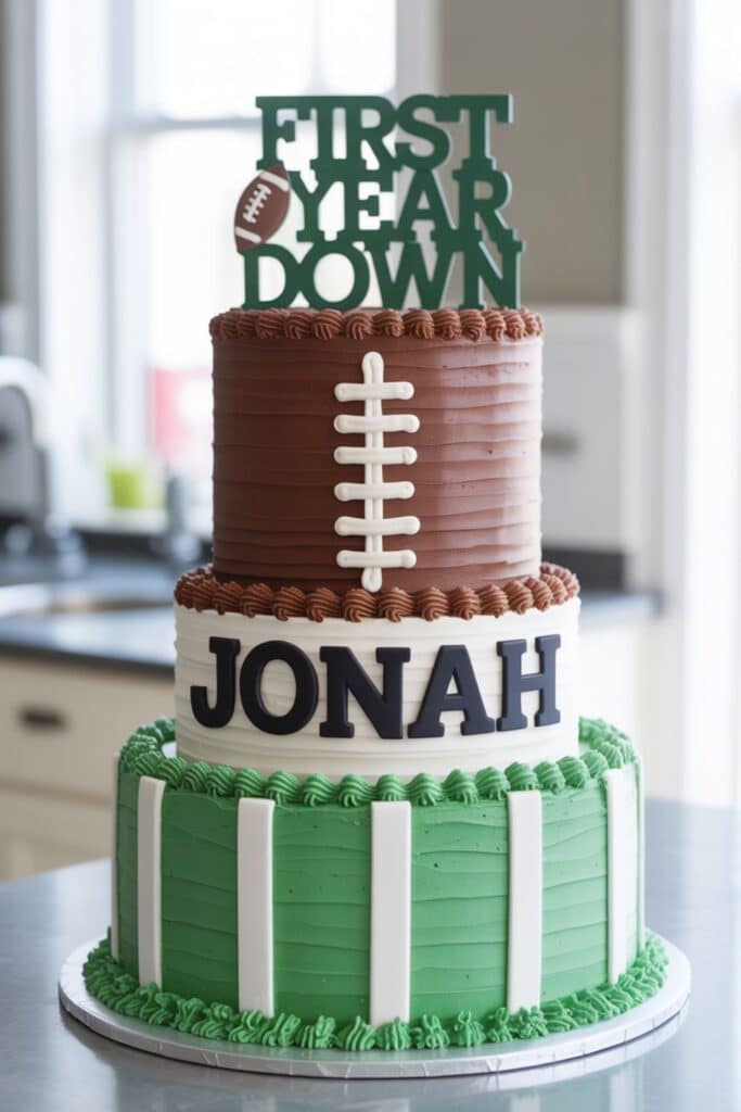 first year down first birthday cake
