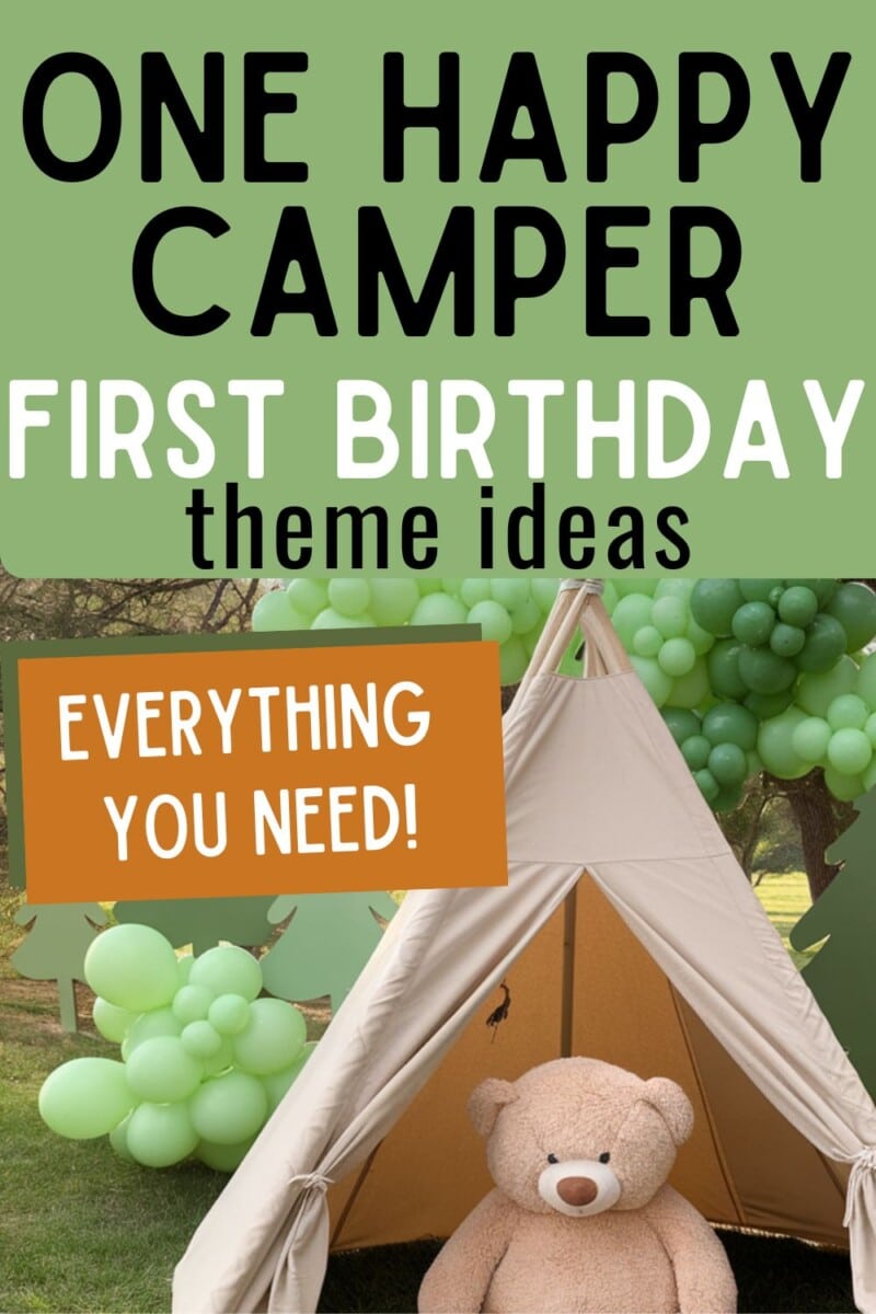 thumbnail image 2 of SYESQL One Happy Camper First Birthday Hat - Lumberjack 1st Birthday... 2 of 14