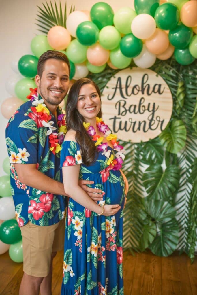 aloha baby shower themes