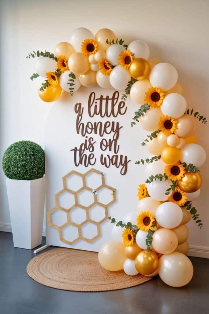 baby shower themes - a little honey is on the way