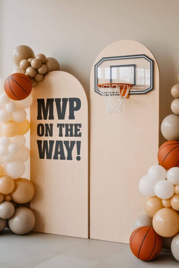 baby shower themes - march madness -basketball