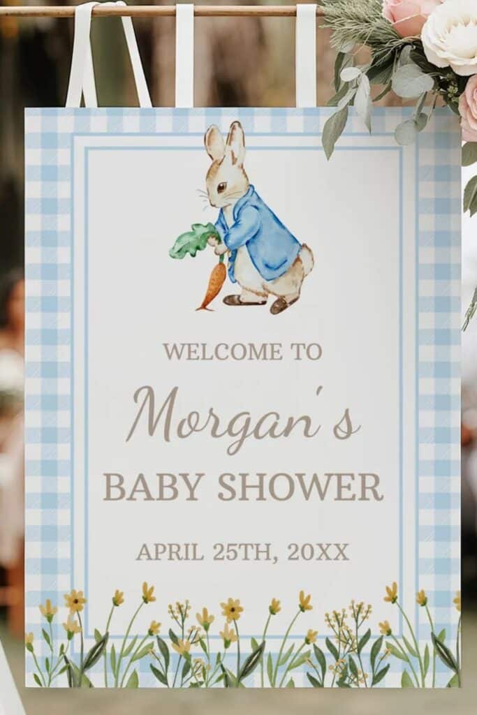 baby shower theme - peter rabbit 