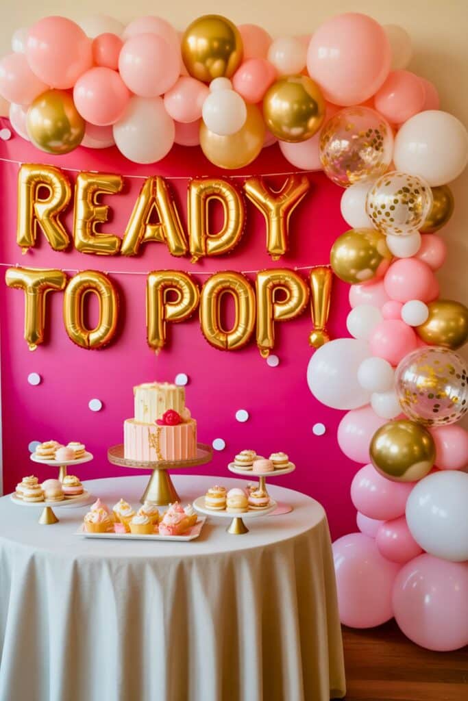 baby shower themes - ready to pop