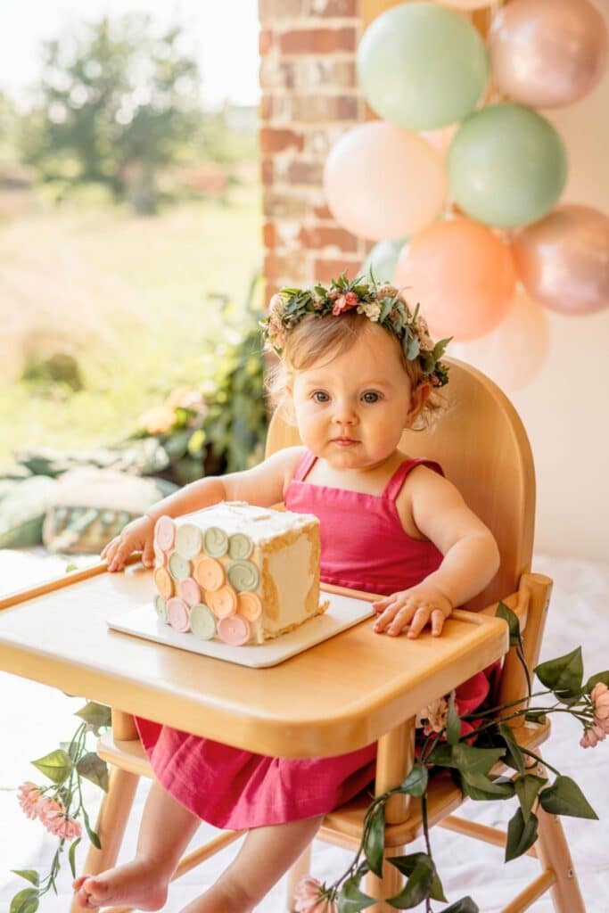 first birthday themes - wildflower first birthday party