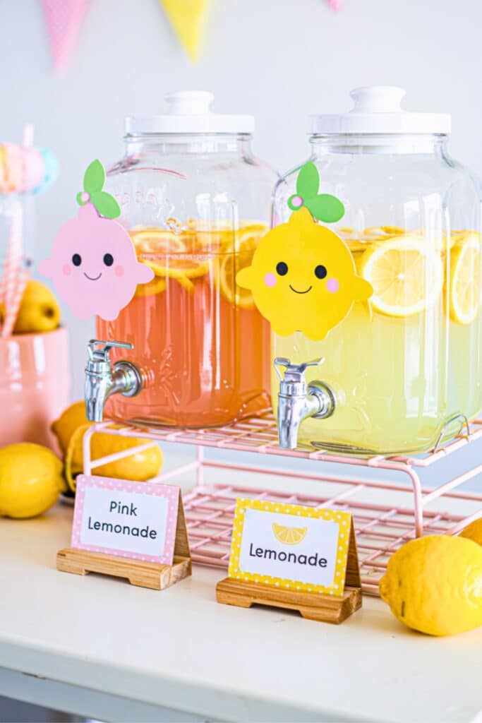 first birthday party themes  - lemonade stand