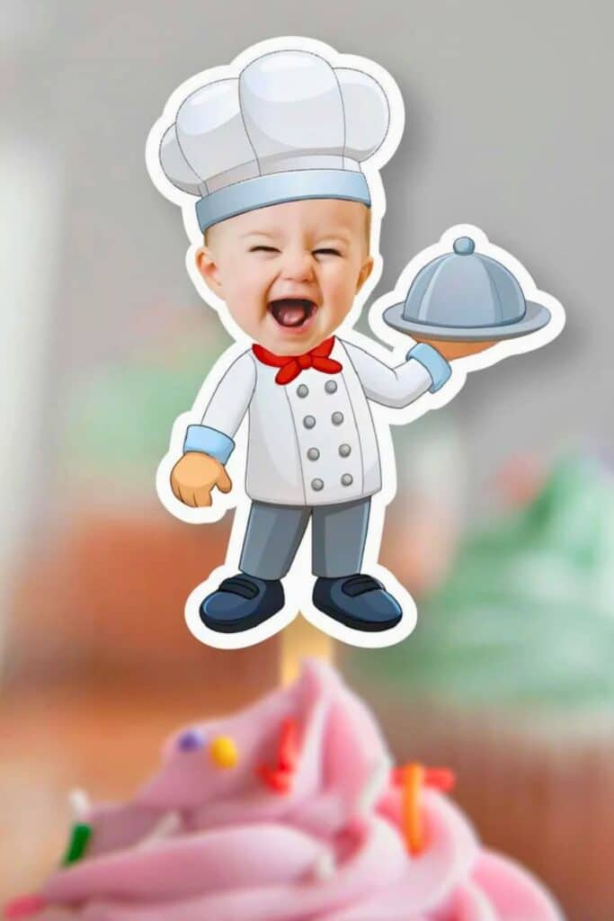 first birthday party themes - little chef