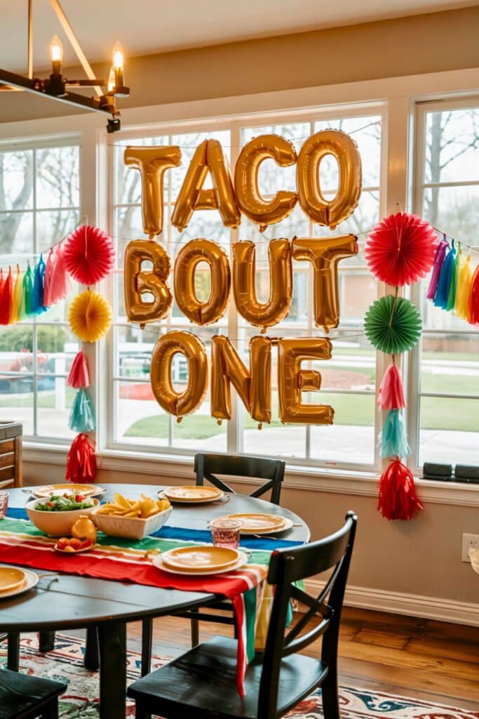 first birthday themes - taco bout one