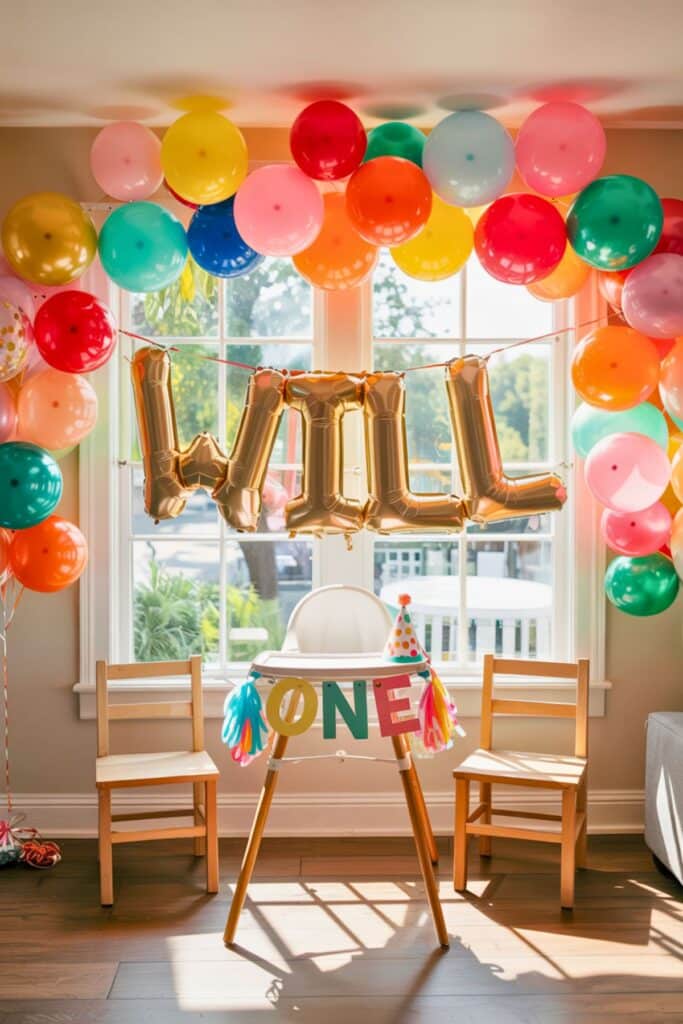first birthday themes - balloons