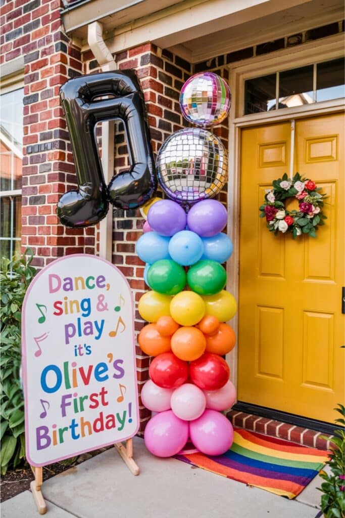 first birthday themes - music party for one year old