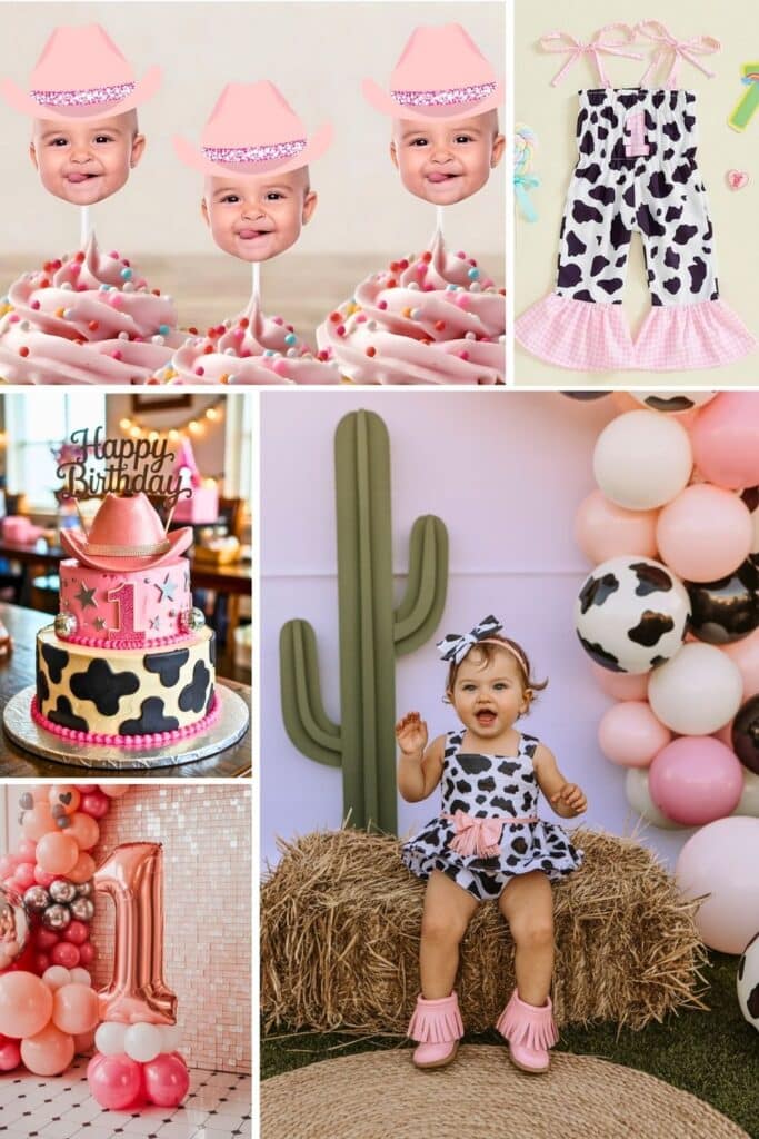 1st birthday party themes for girls - cowgirl