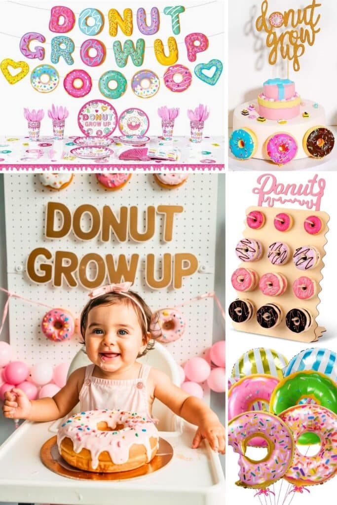 first birthday theme - donut grow up - donut birthday party