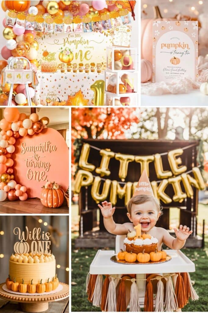 first birthday themes - little pumpkin