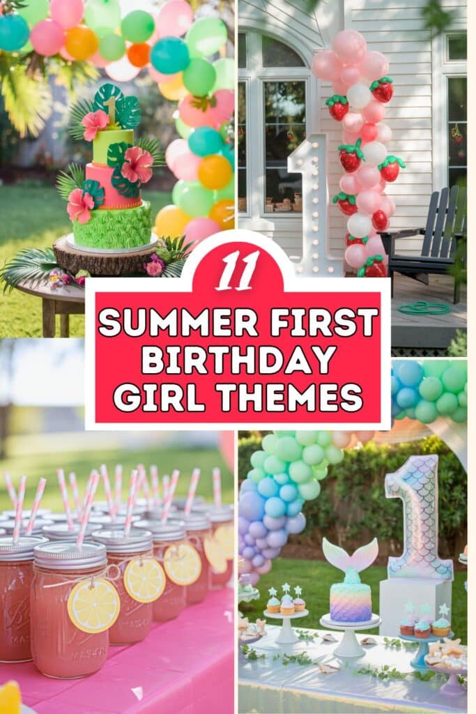 11 Summer First Birthday Party Girl Ideas