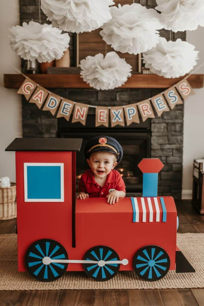 2nd birthday boy themes - train -  chugga chugga choo choo