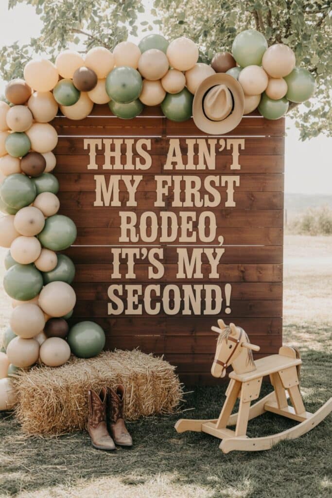 second birthday for boy - second rodeo not my first