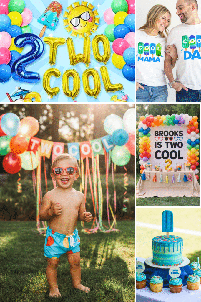 2nd birthday boy themes - two cool popsicle party
