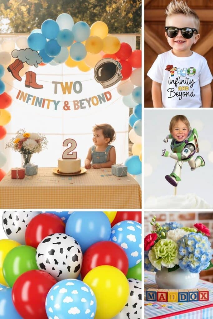 2nd birthday for boy themes and ideas - two infinity and beyond