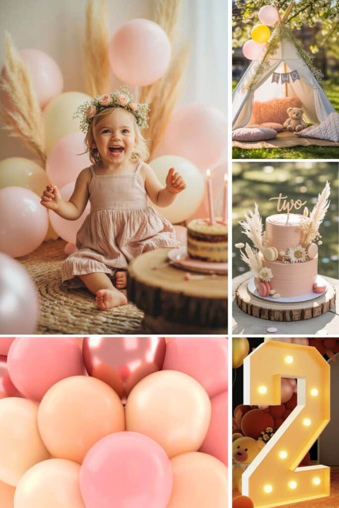 2nd birthday party for a girl - boho pink 