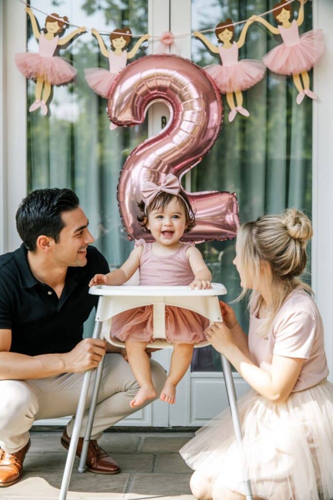 2nd birthday party for a girl - two-tu cute ballerina theme