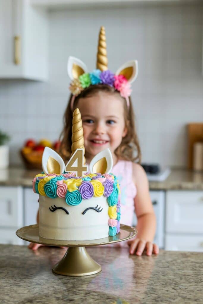 unicorn 4th birthday party theme