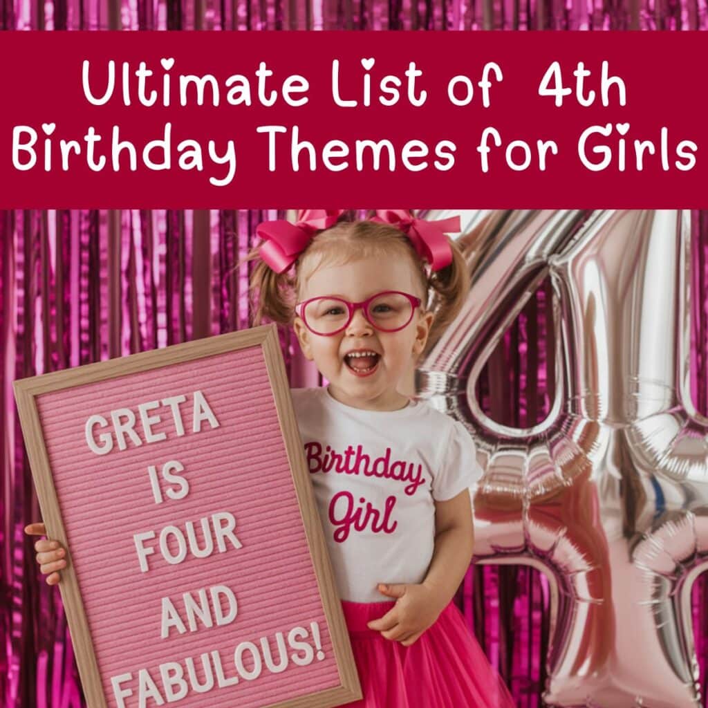 4th birthday party for girls theme