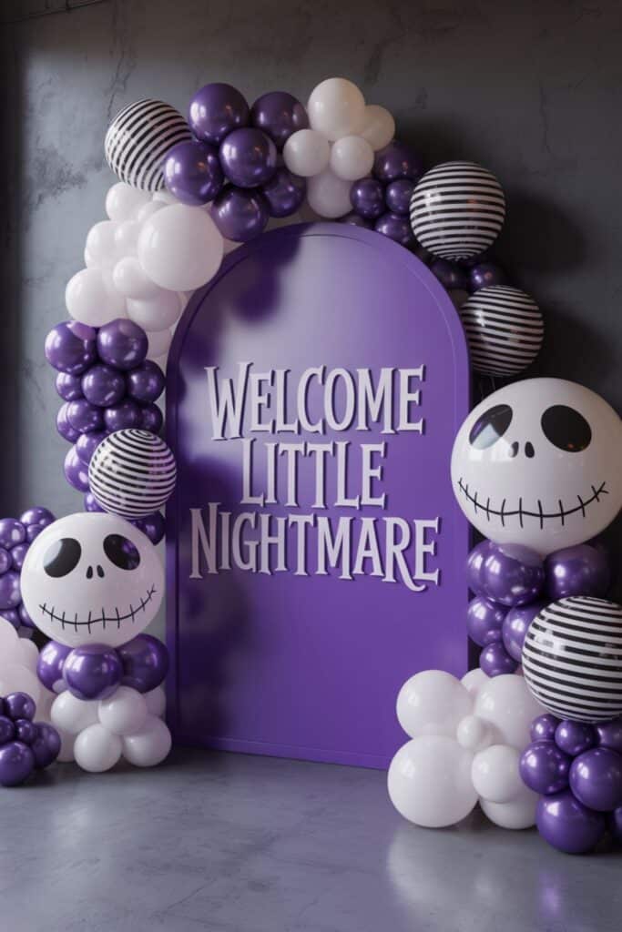 halloween baby shower themes - welcome little nightmare