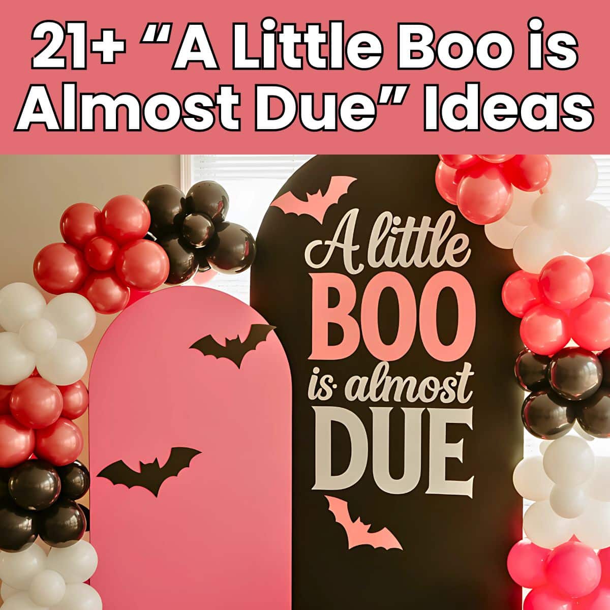 a little boo is almost due - pink halloween baby shower