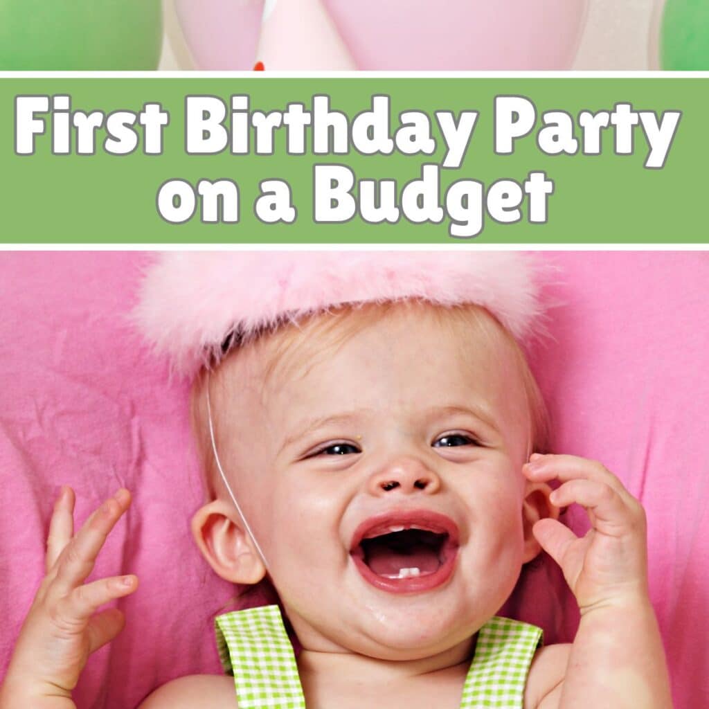 first birthday party on a budget