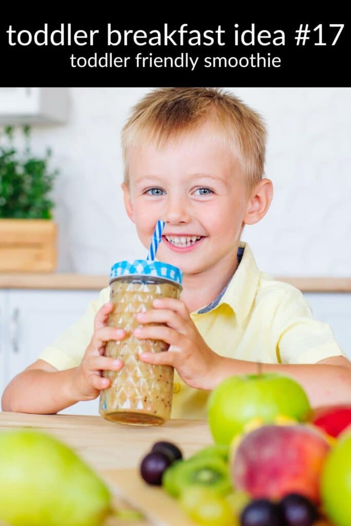 toddler smoothie for breakfast