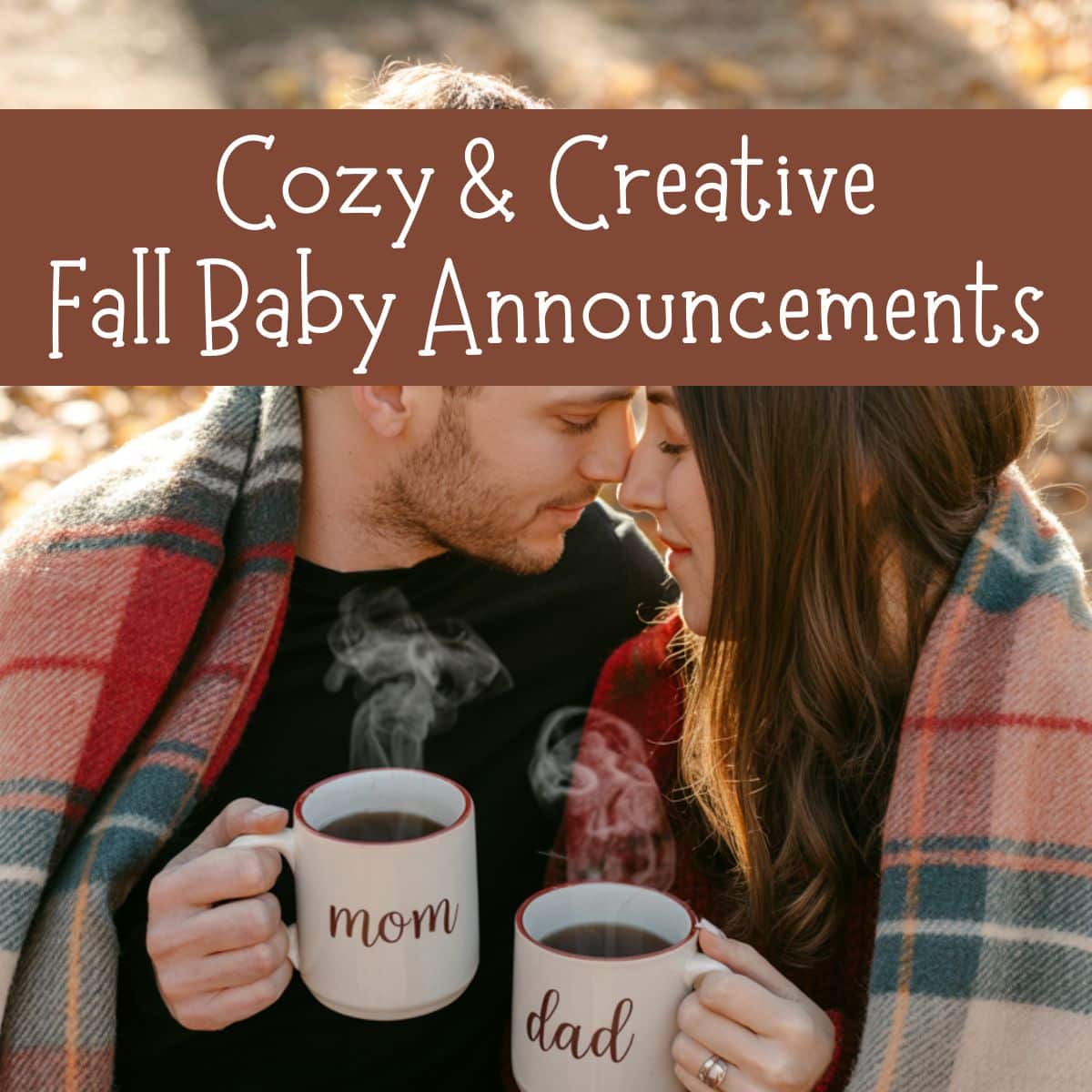 fall pregnancy announcement - fall baby announcement