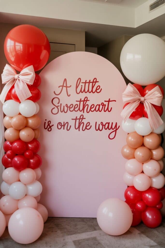 february baby shower themes - a little sweetheart is on the way