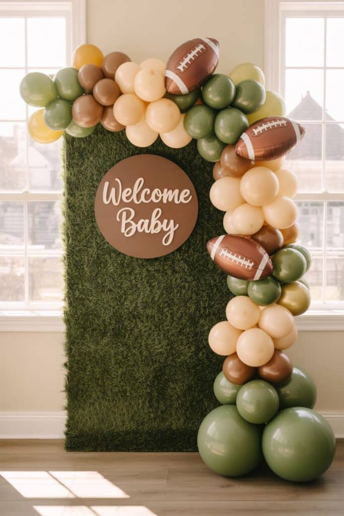february baby shower theme - superbowl or football baby shower