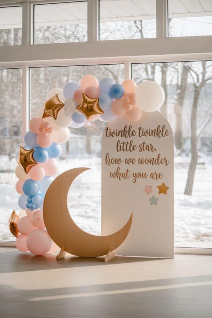 january baby shower theme - twinkle twinkle little star