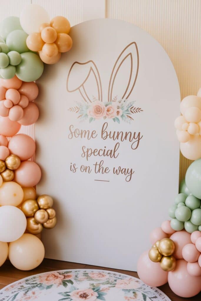 march baby shower themes - somebunny special in on the way