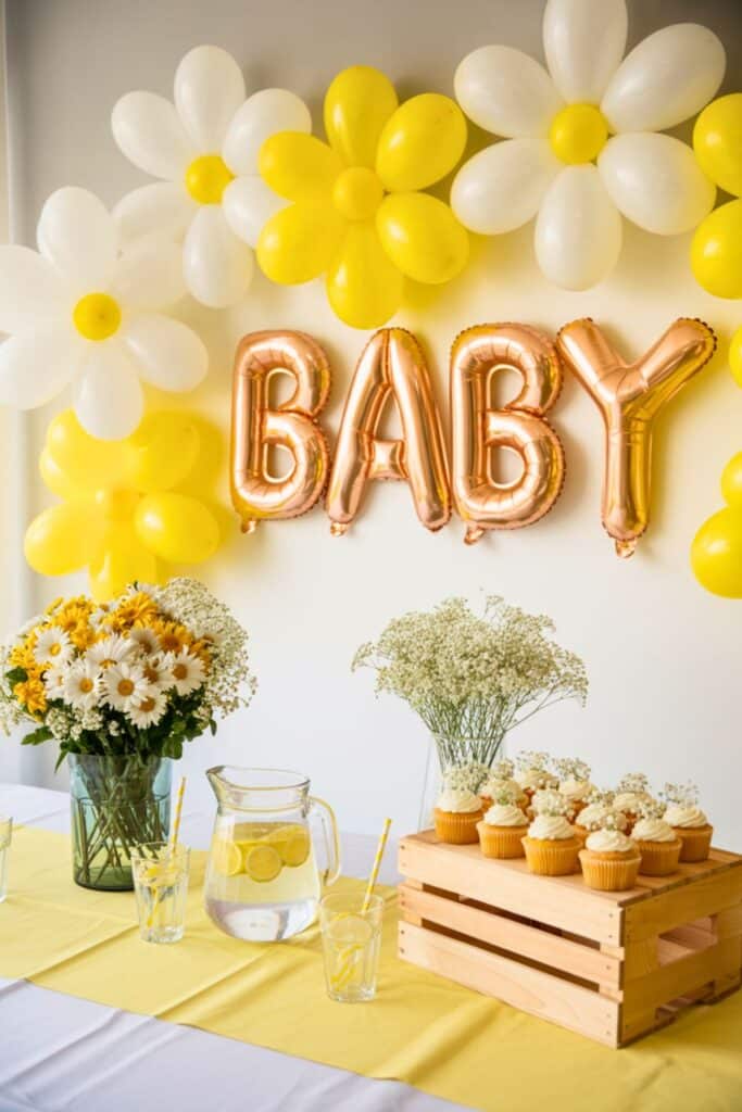 march baby shower themes - daisy