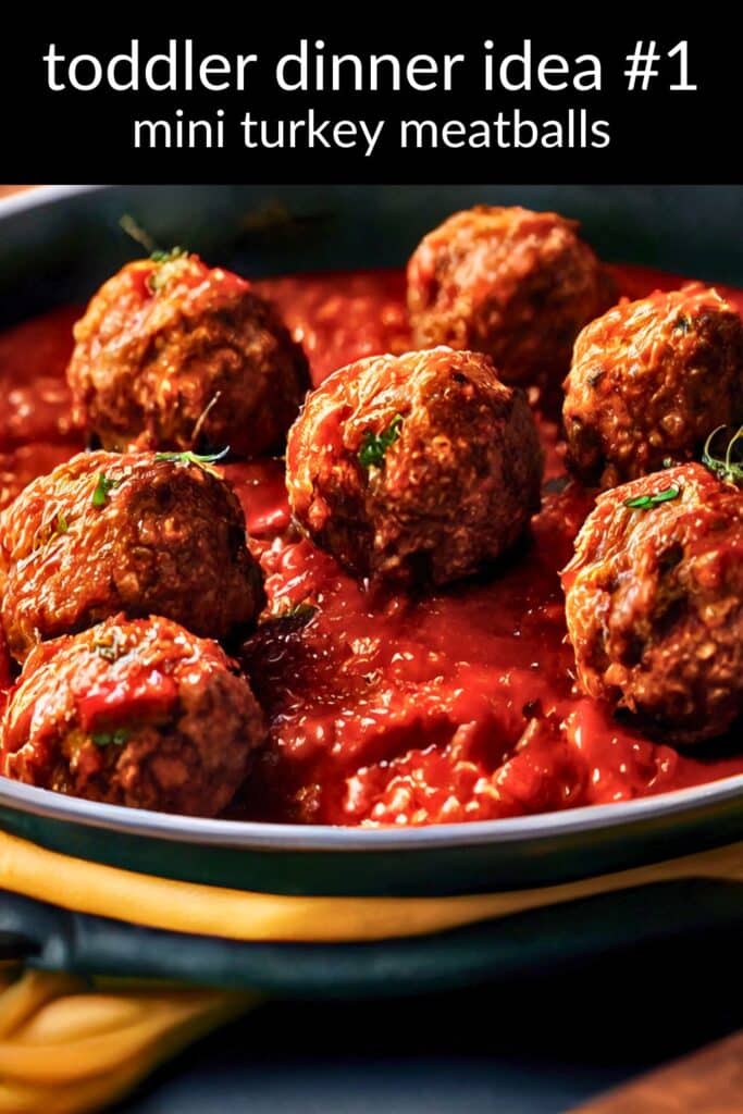 toddler dinner ideas - turkey meatballs