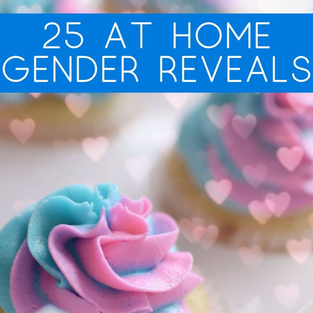 at home gender reveal ideas