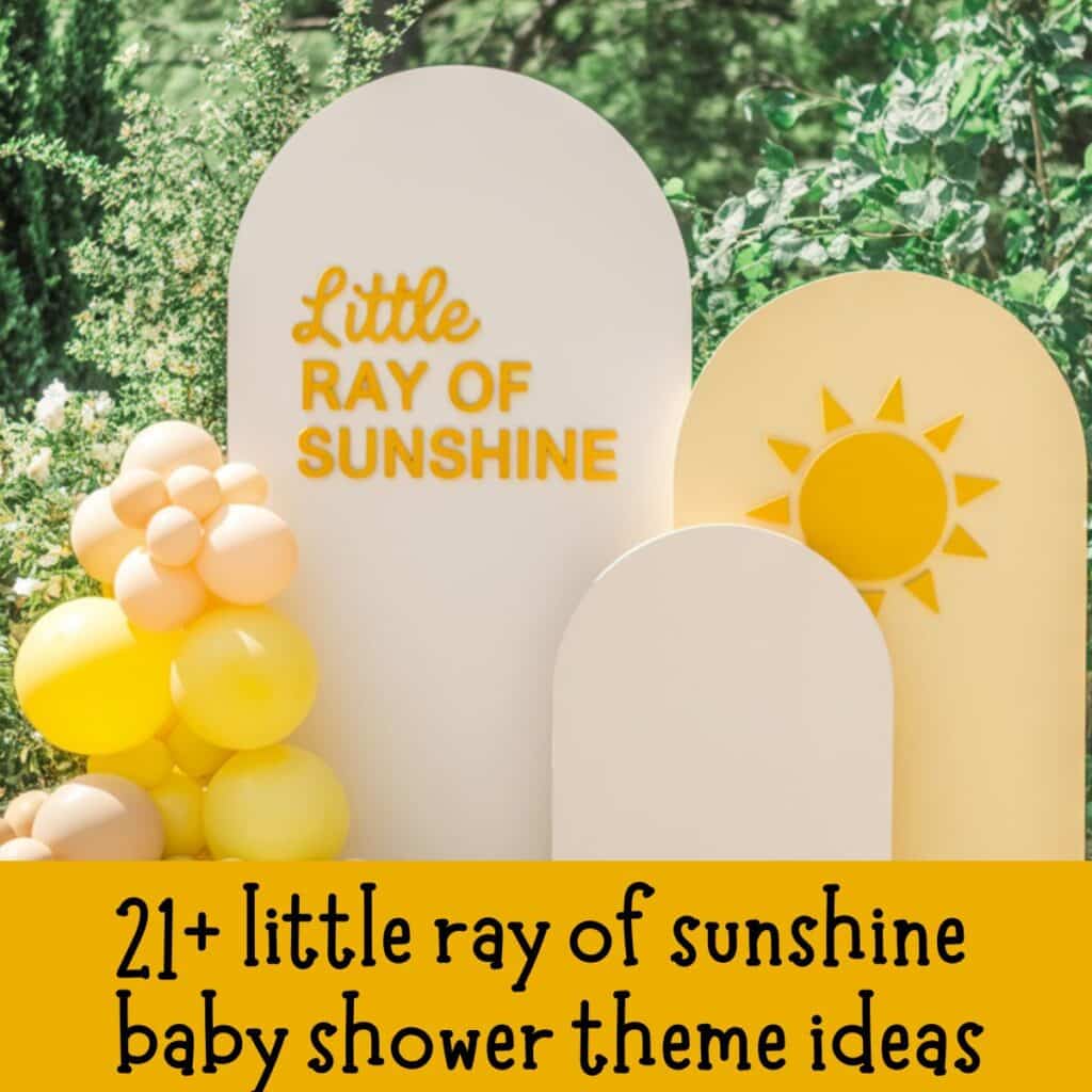 little ray of sunshine baby shower ideas