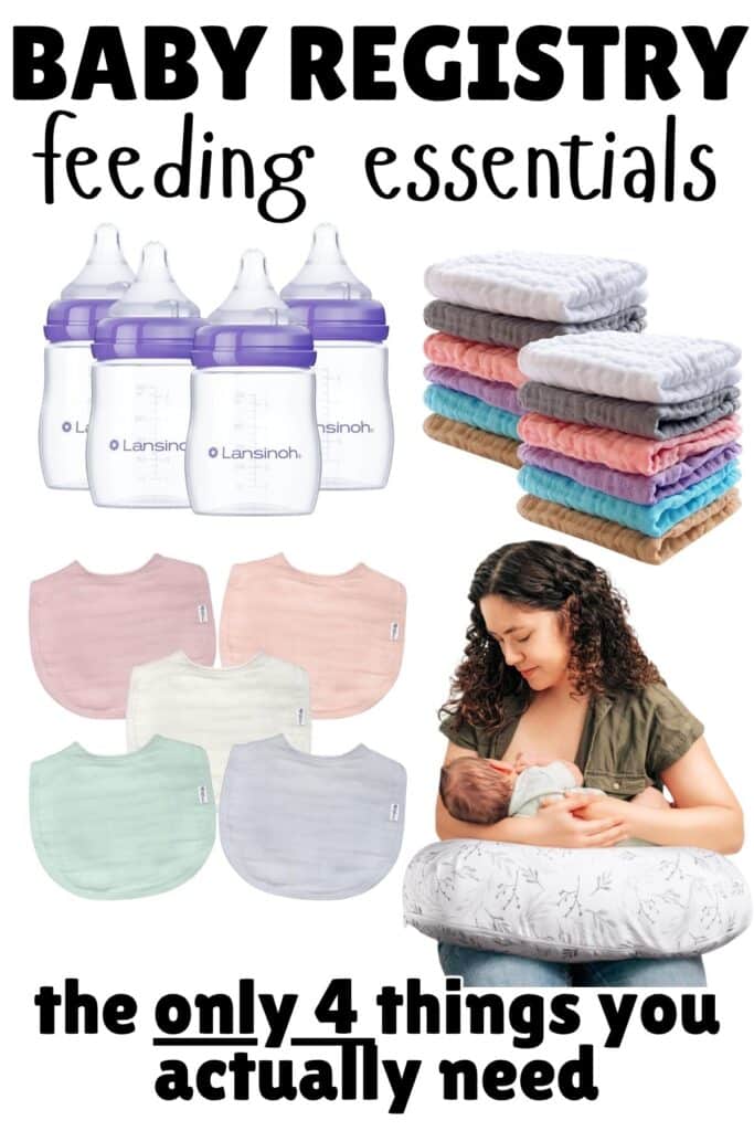 baby registry clothing basics including baby sleepers, onesies, socks and simple newborn outfit essentials