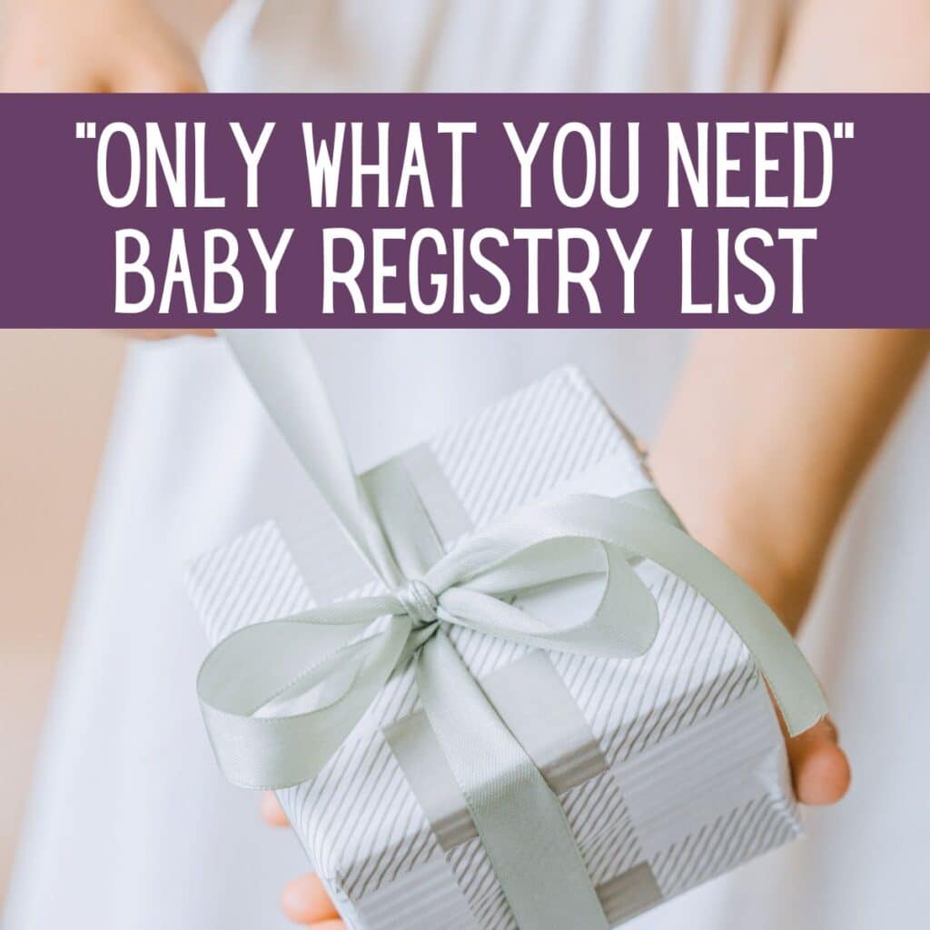 minimalist baby registry checklist