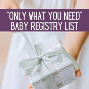 minimalist baby registry checklist