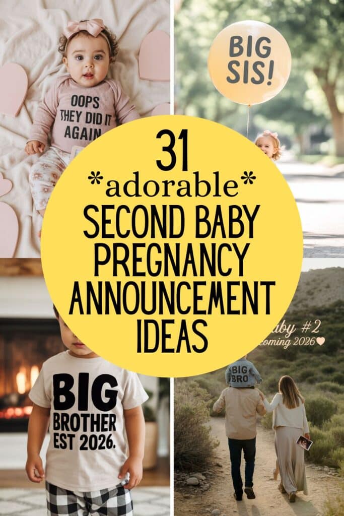 31 adorable second baby pregnancy announcement ideas