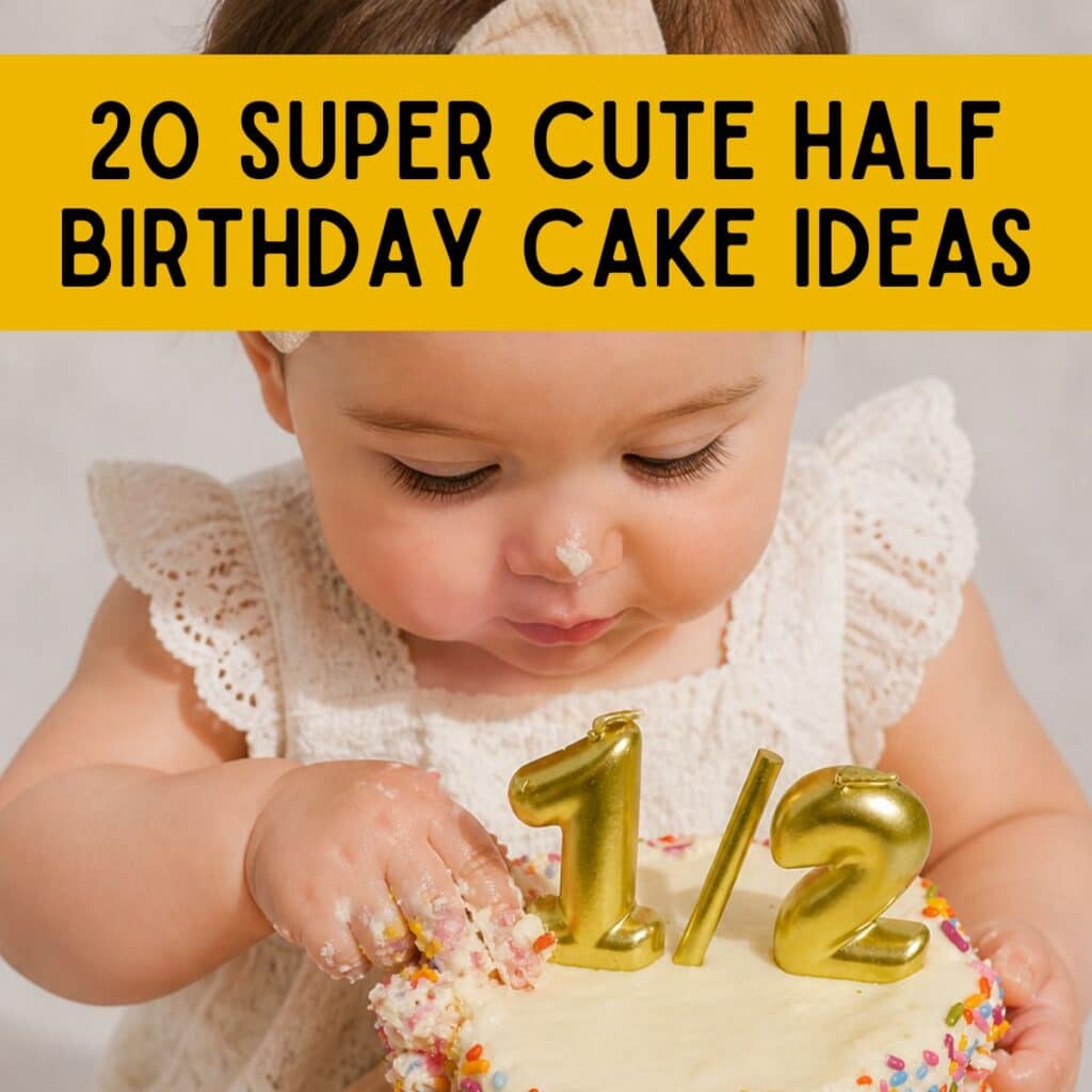half birthday cake ideas