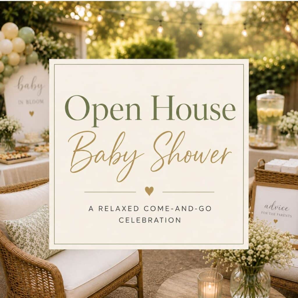 open house baby shower ideas