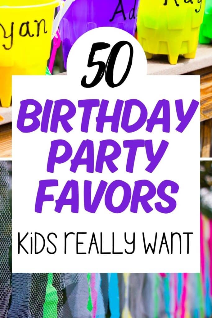 kids birthday party favors