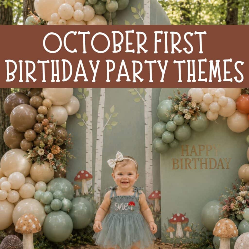 OCTOBER FIRST BIRTHDAY PARTY THEMES