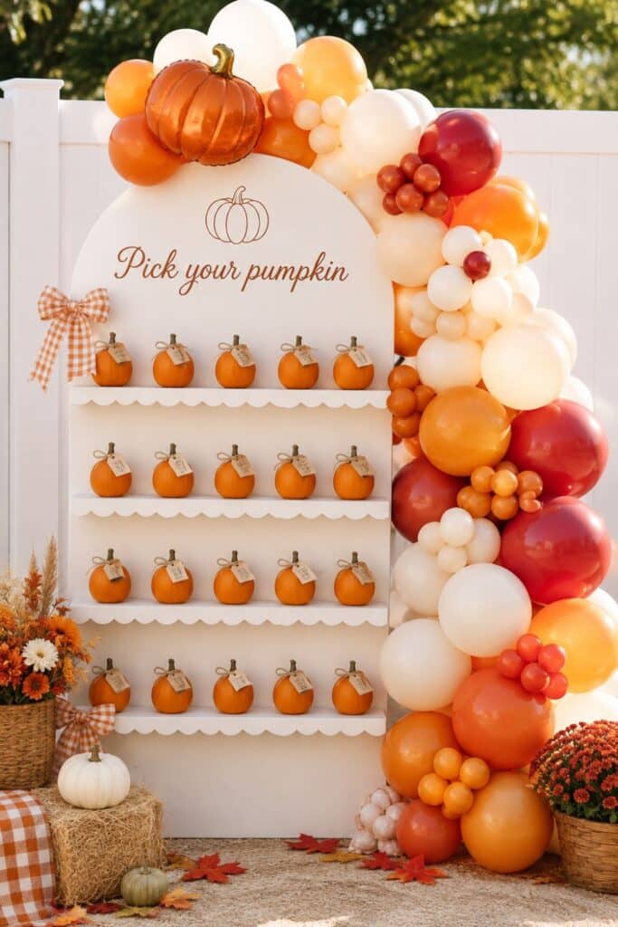 pumpkin patch October baby shower theme