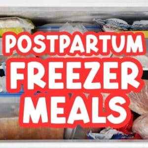 postpartum freezer meals